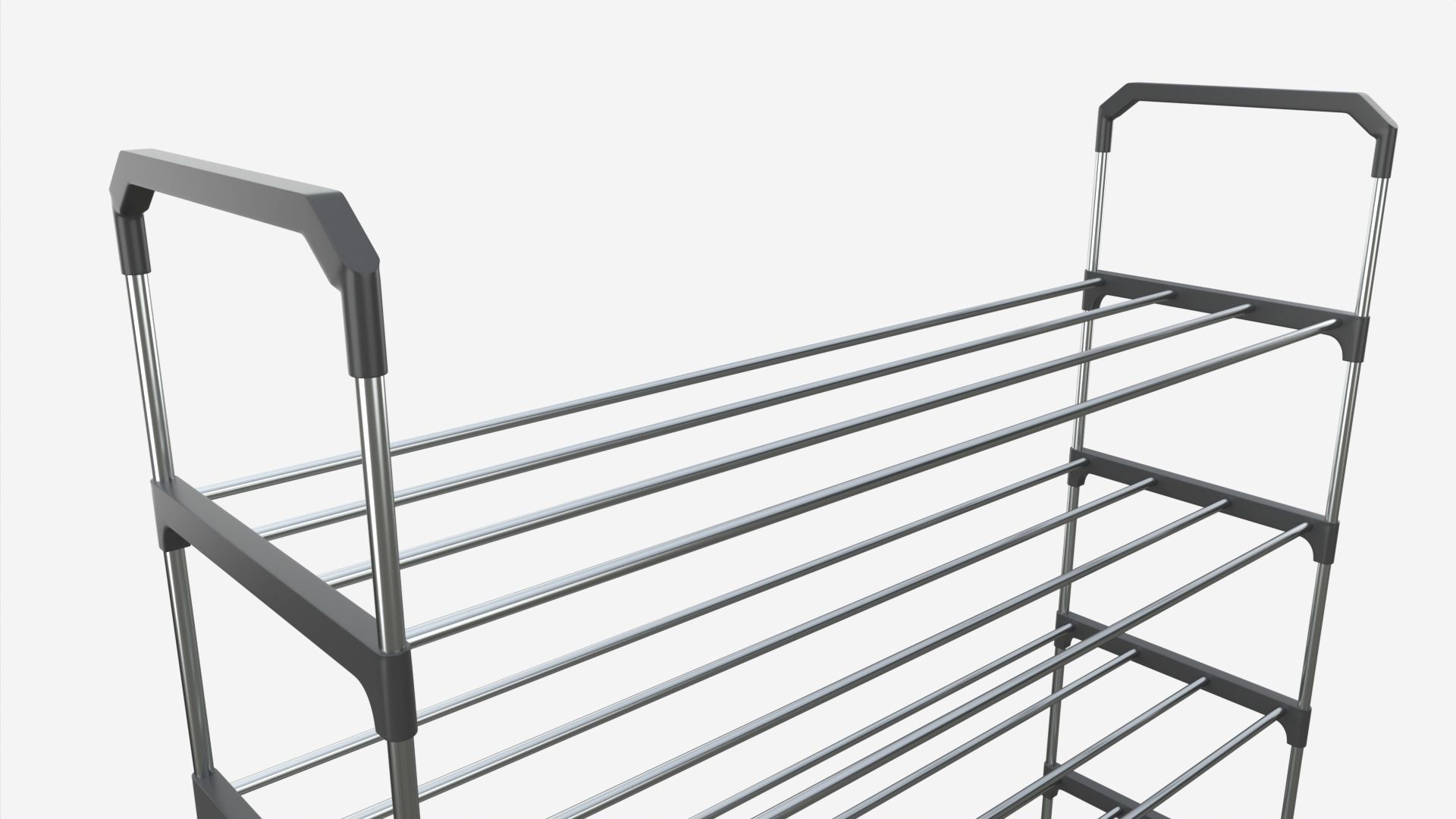 Multilayer Shoe Rack 3D model_2