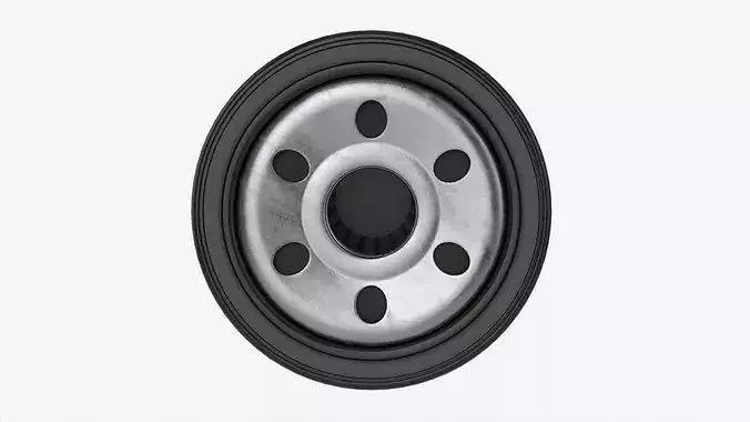 Oil filter 3D model 4