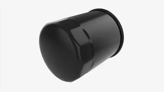 Oil filter 3D model 3
