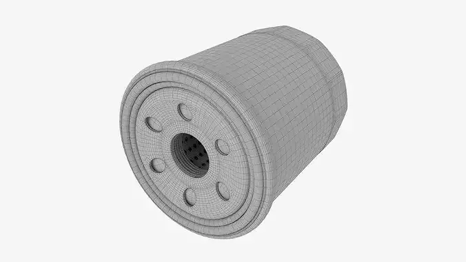 Oil filter 3D model 6