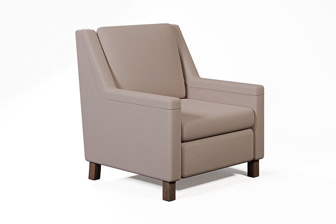 Armchair person recliner chair 3D model
