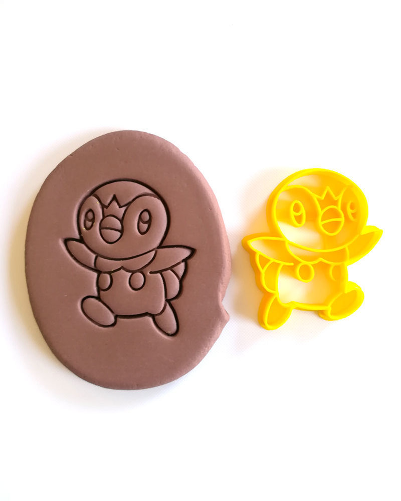 Piplup Pokemon Cookie Cutter 3D print model_1