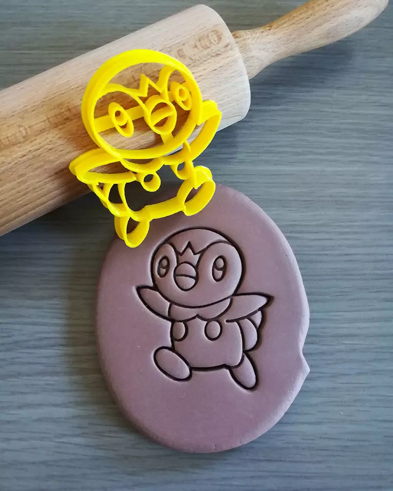 Piplup Pokemon Cookie Cutter 3D print model_0