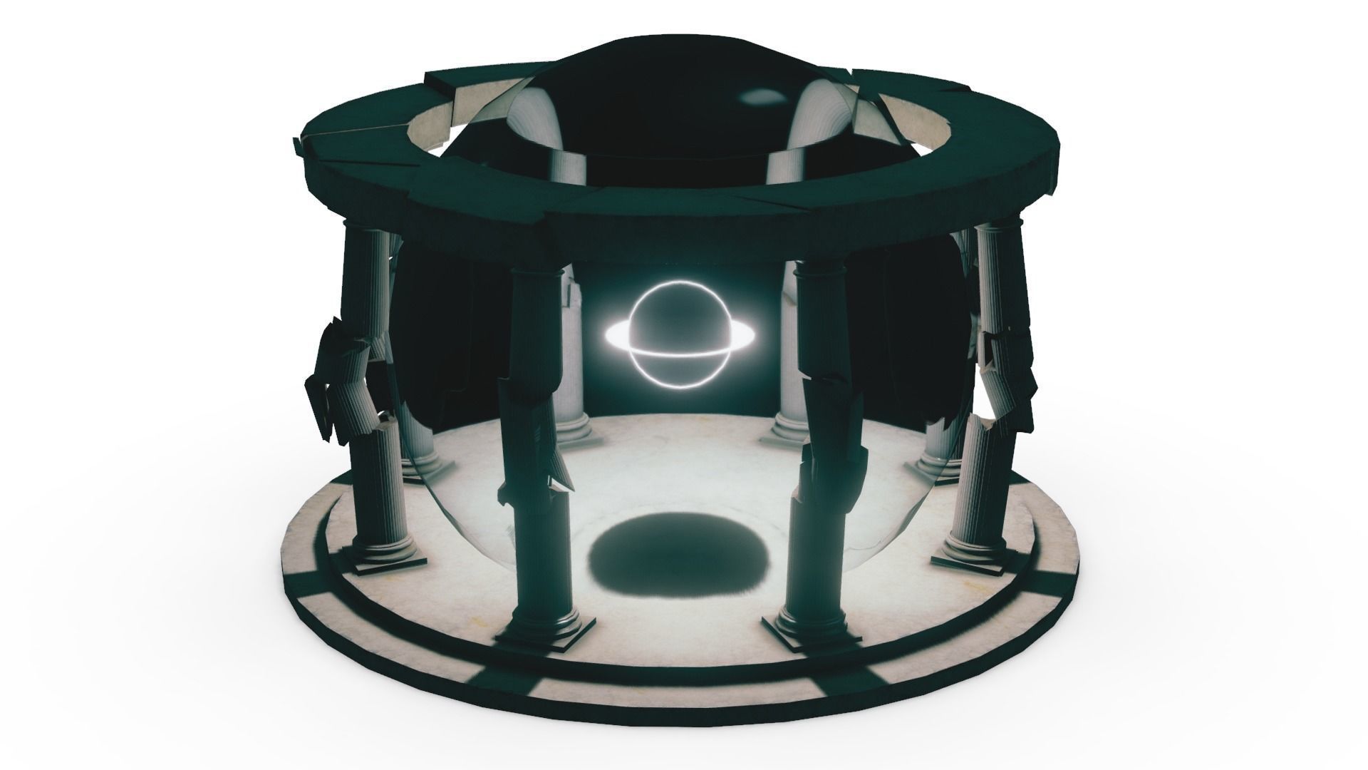Temple of Time Low-poly 3D model_3