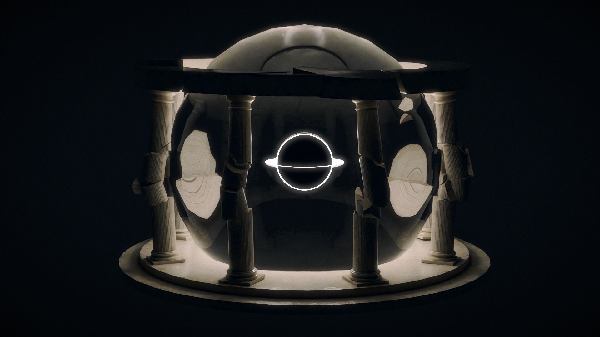 Temple of Time Low-poly 3D model_7