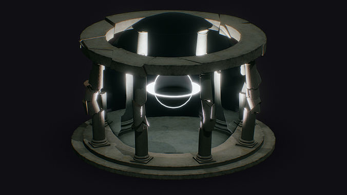 Temple of Time Low-poly 3D model