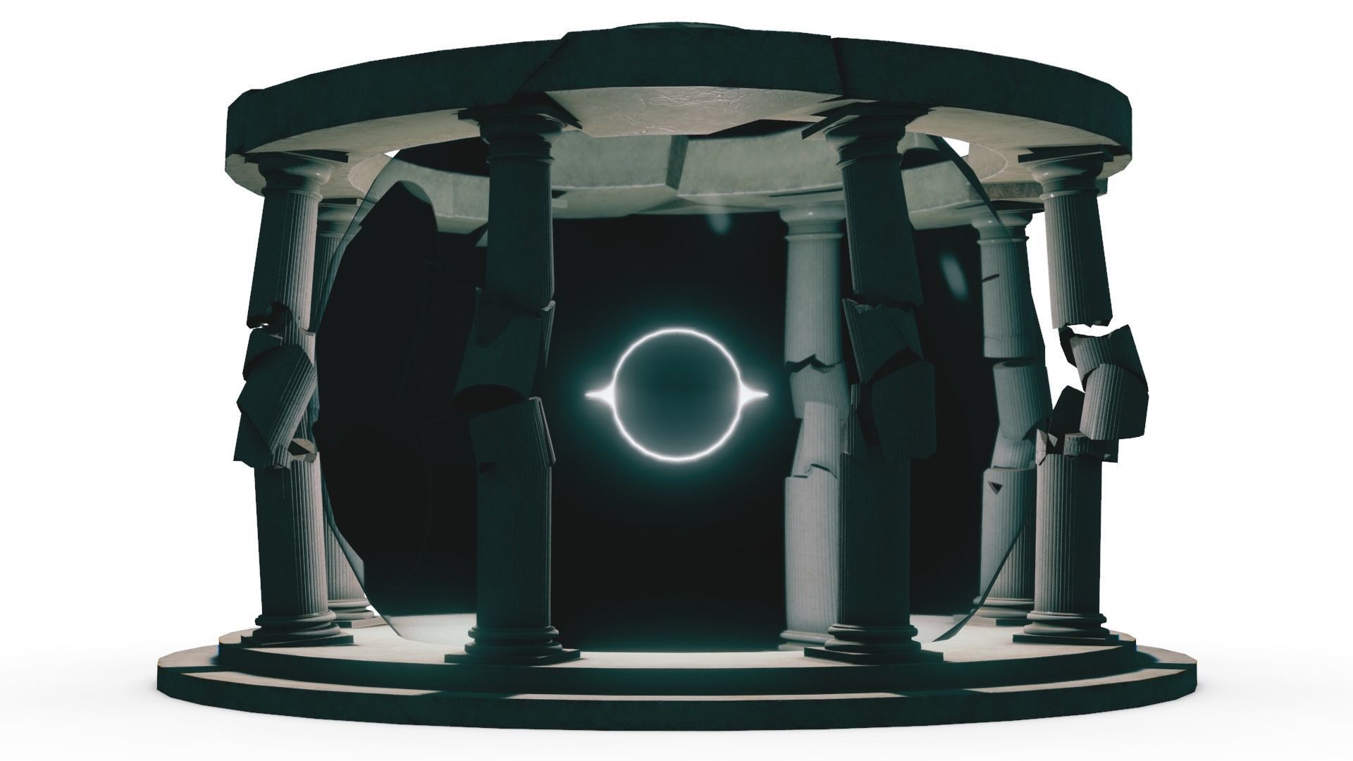 Temple of Time Low-poly 3D model_2