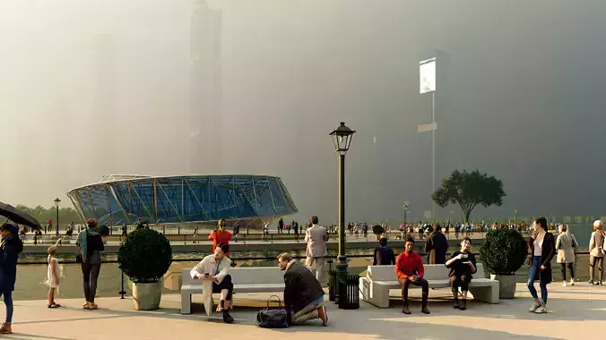 Mobiuz Museum - Futuristic Parametric Building Architecture