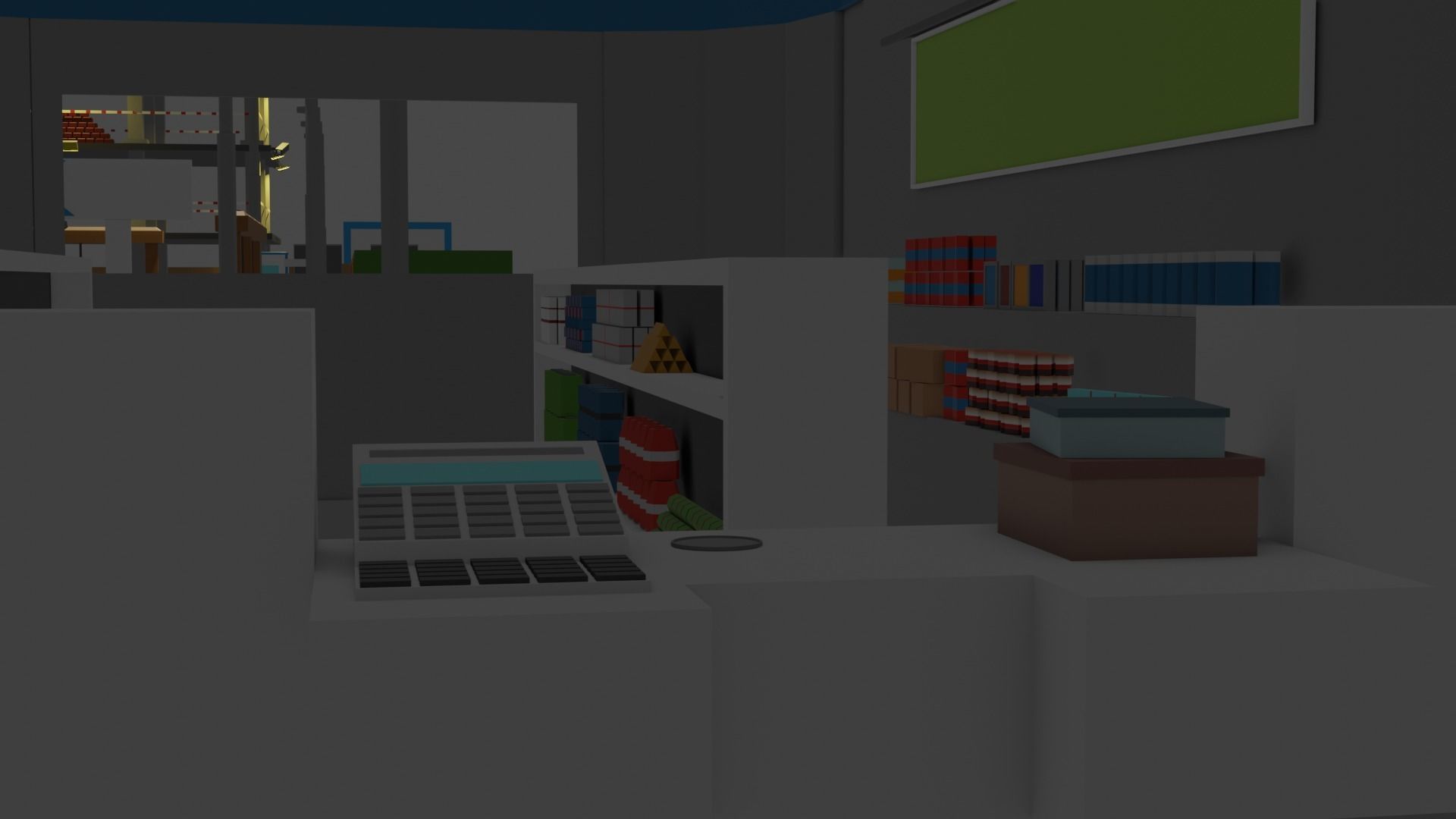 Lowpoly Industrial City Low-poly 3D model_17