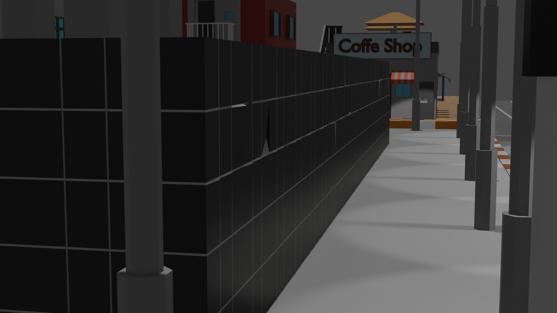 Lowpoly Industrial City Low-poly 3D model_10