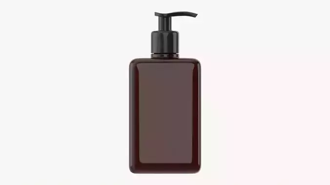 Pump dispenser bottle mockup 01 3D model