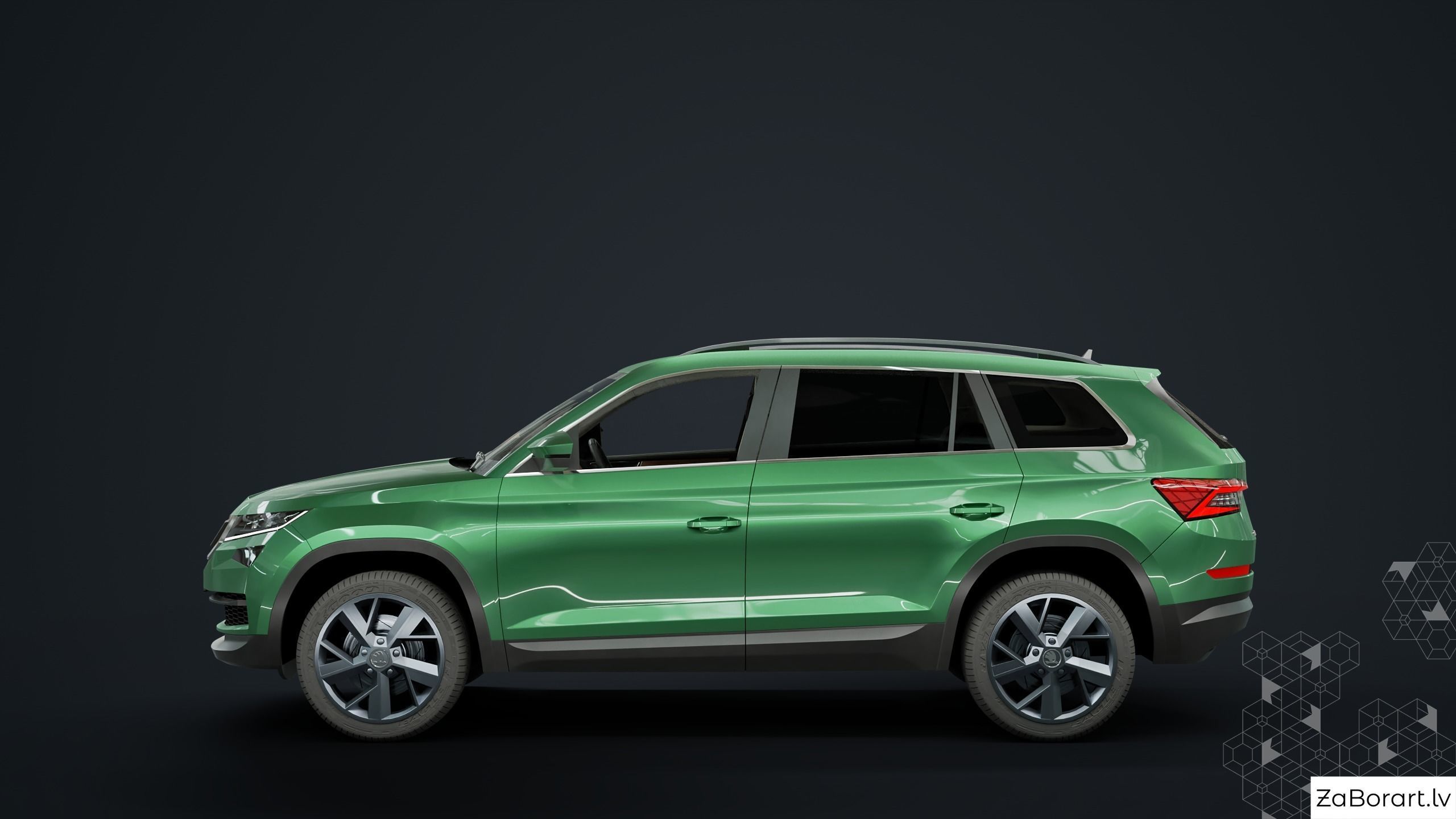 Skoda Kodiaq 2017 Low-poly 3D model_2