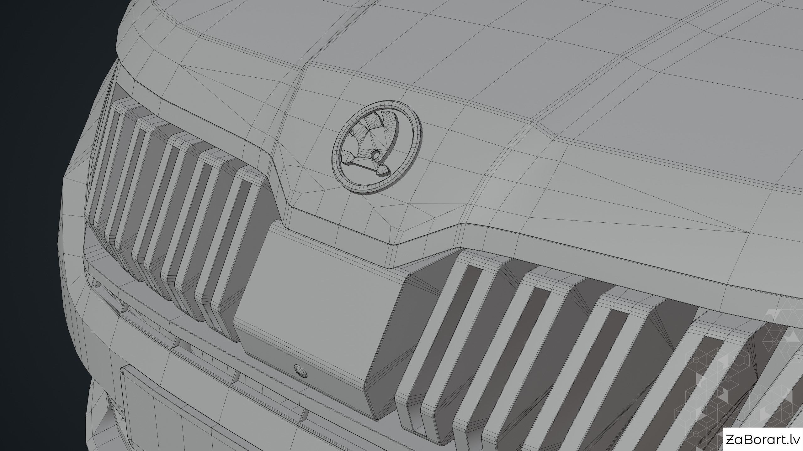 Skoda Kodiaq 2017 Low-poly 3D model_12