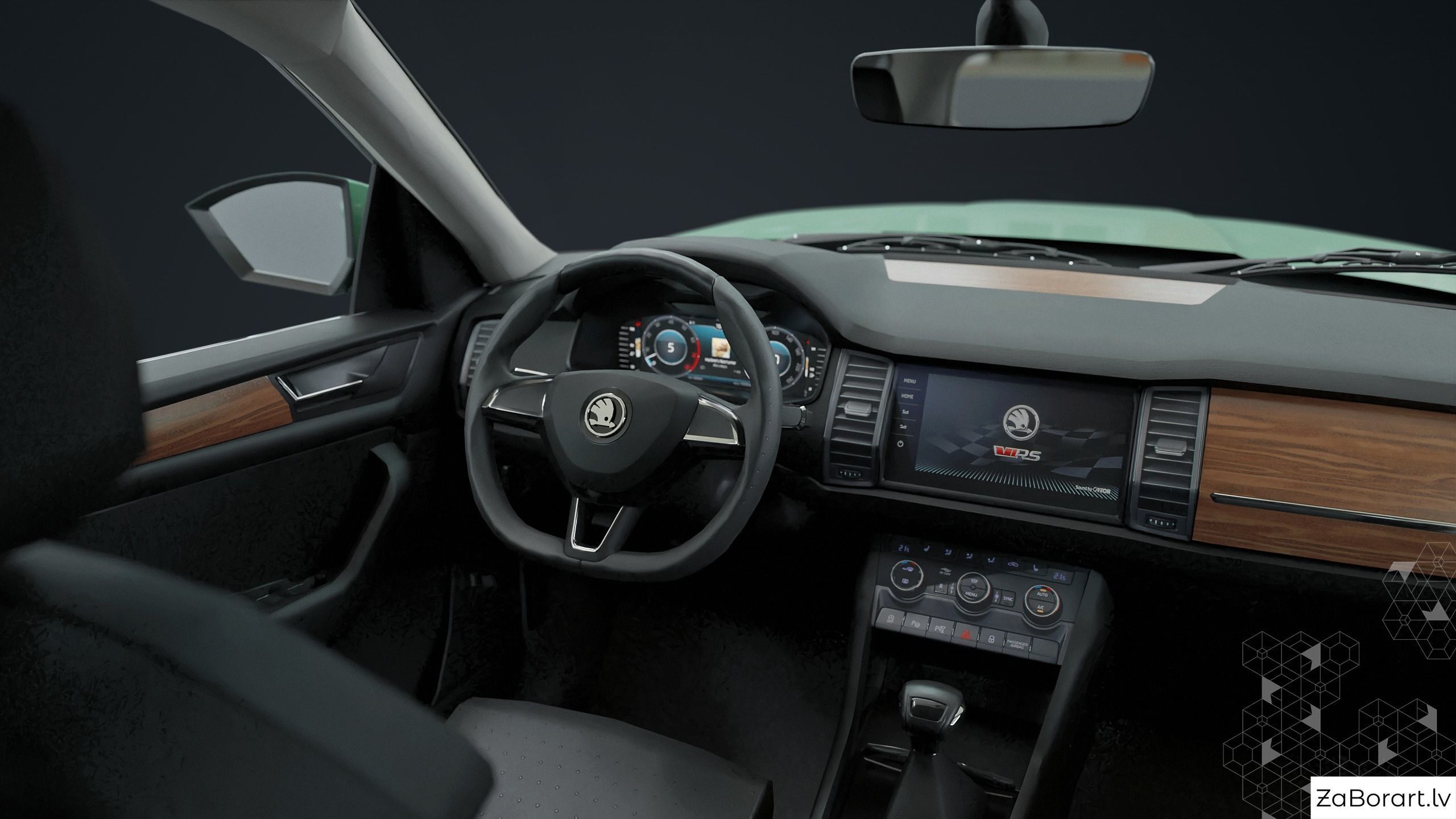 Skoda Kodiaq 2017 Low-poly 3D model_7