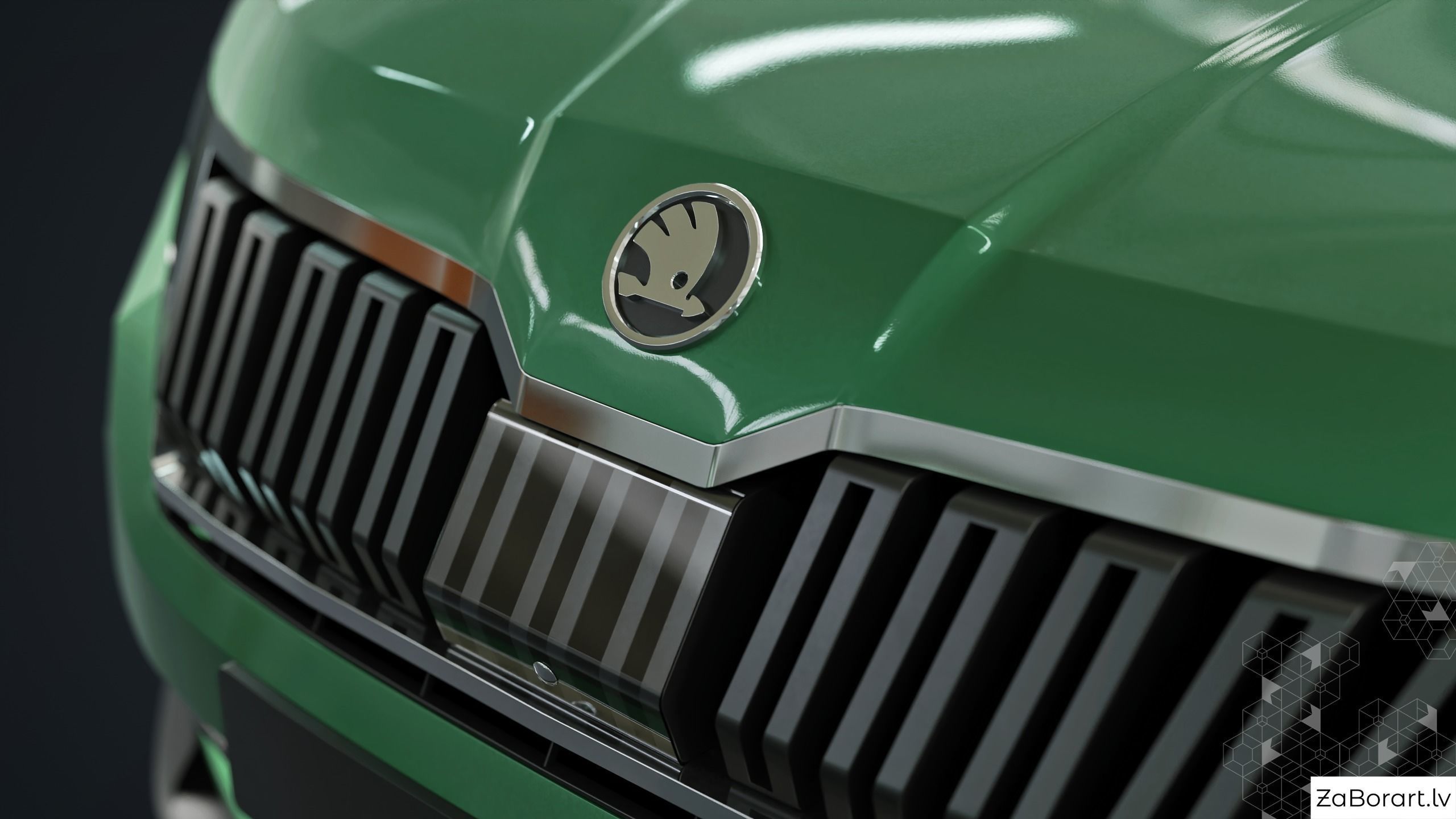 Skoda Kodiaq 2017 Low-poly 3D model_4