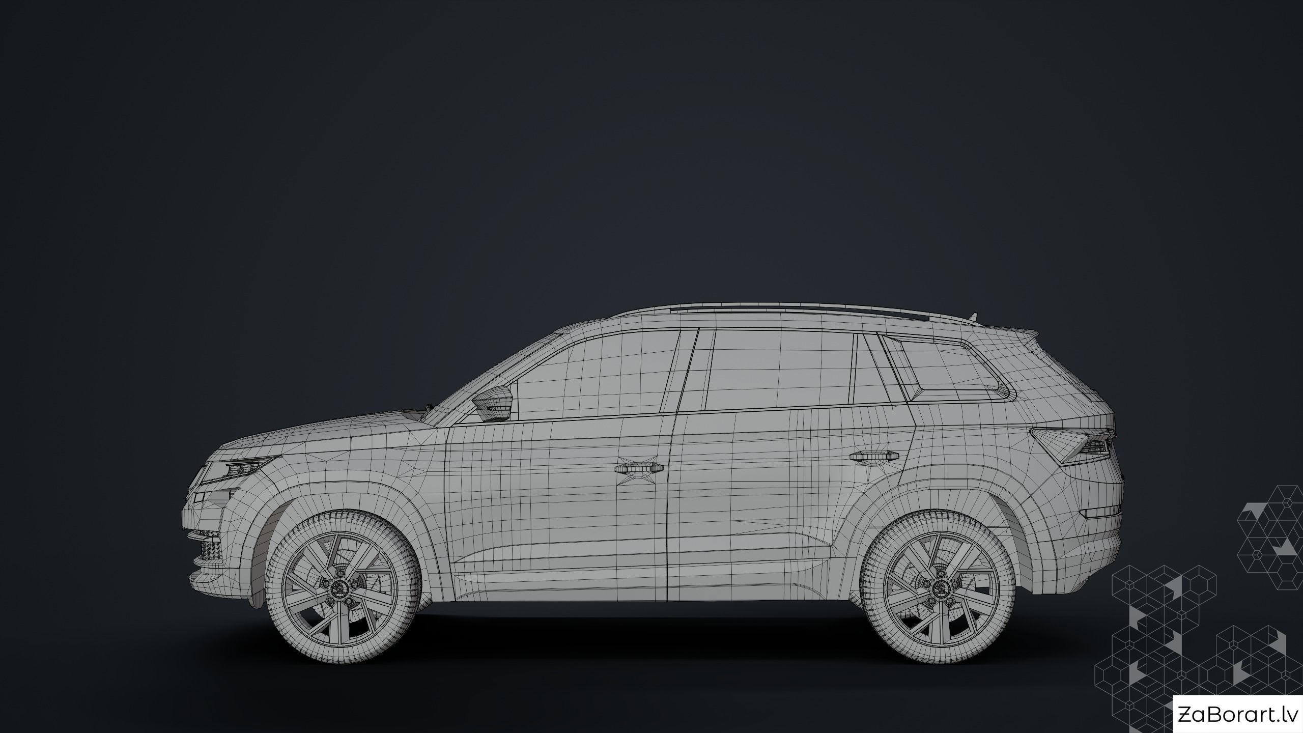 Skoda Kodiaq 2017 Low-poly 3D model_10