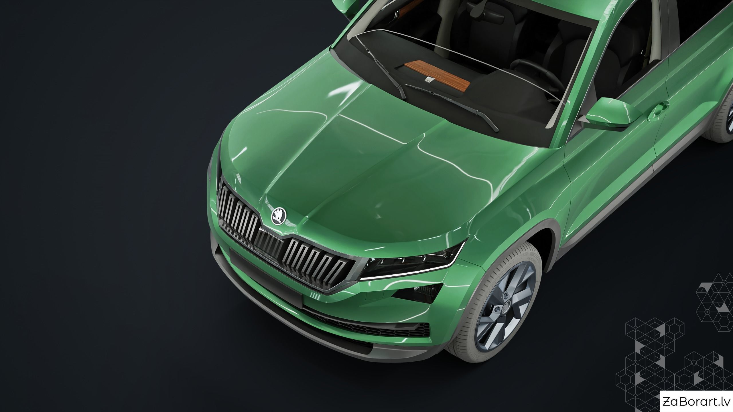 Skoda Kodiaq 2017 Low-poly 3D model_5
