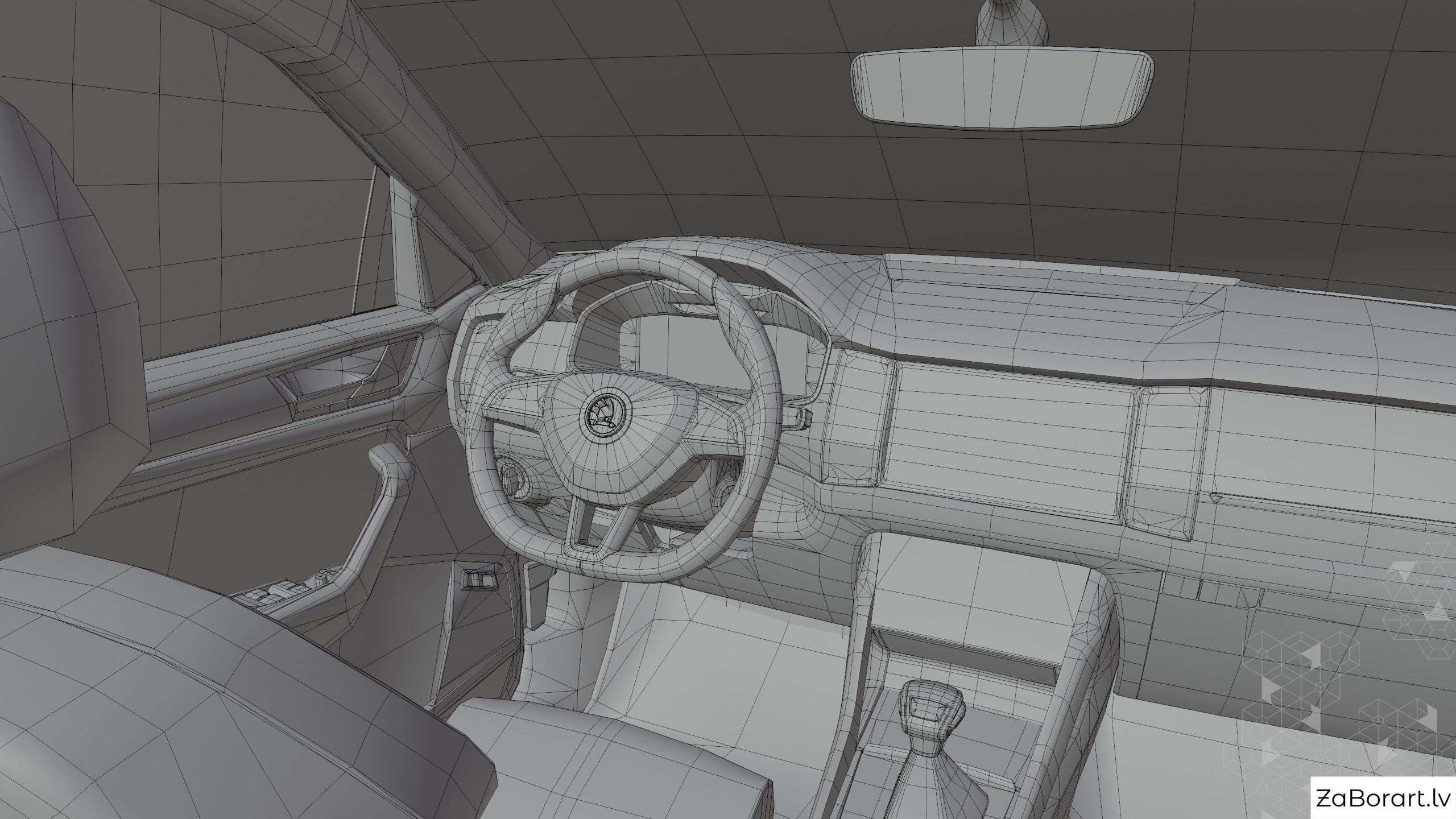 Skoda Kodiaq 2017 Low-poly 3D model_15