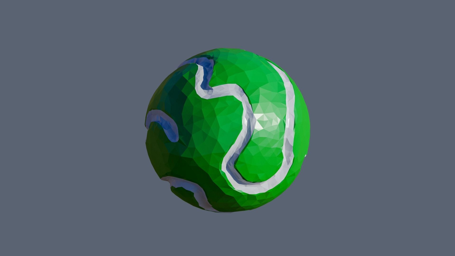 Planets Low-poly 3D model_6