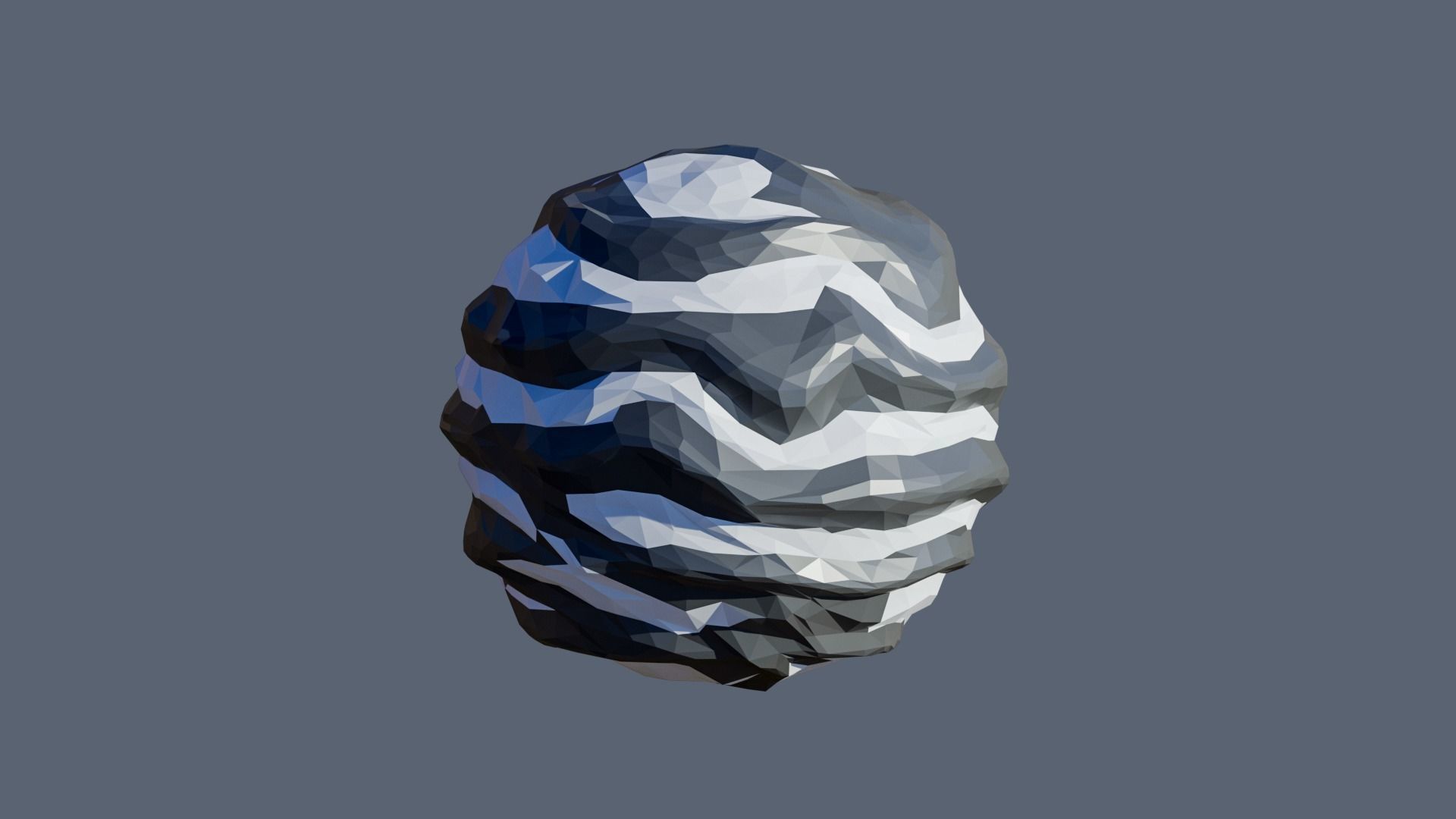 Planets Low-poly 3D model_34