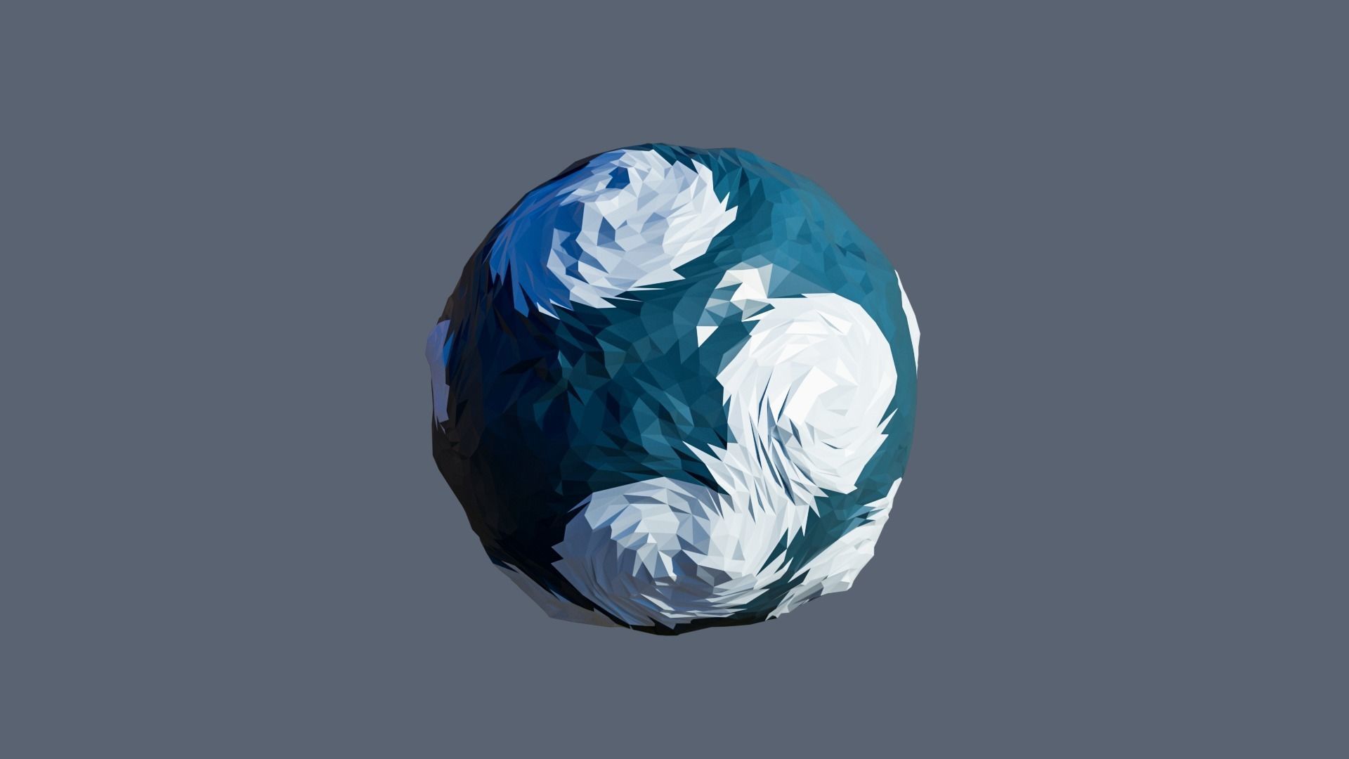 Planets Low-poly 3D model_7