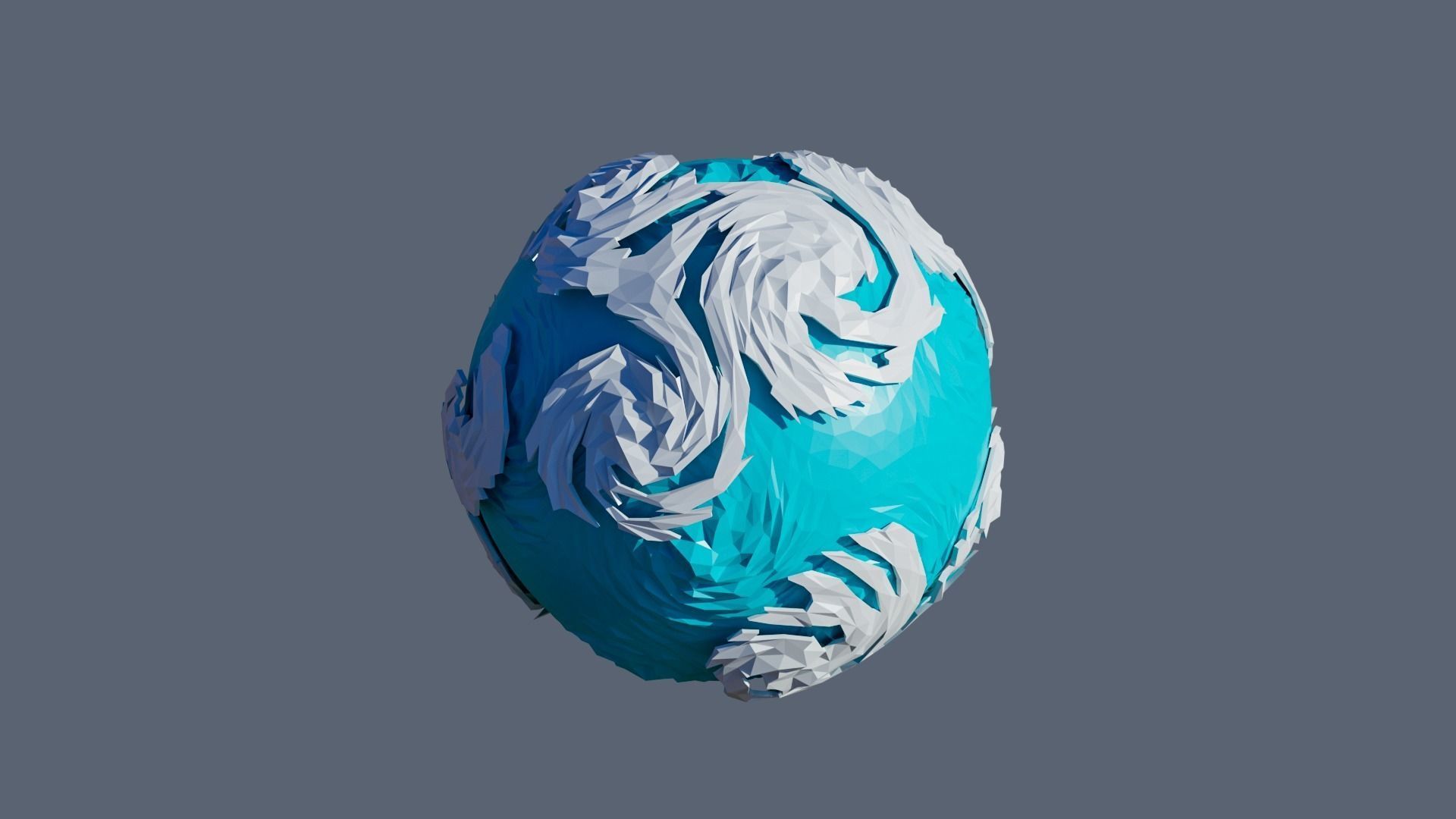 Planets Low-poly 3D model_17