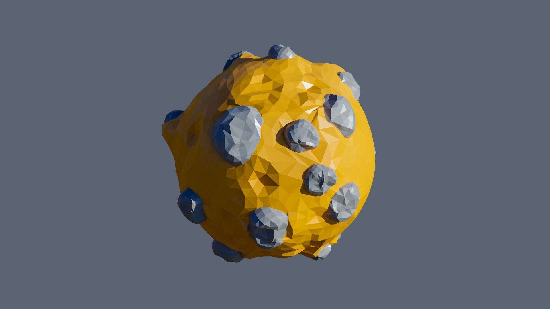 Planets Low-poly 3D model_37