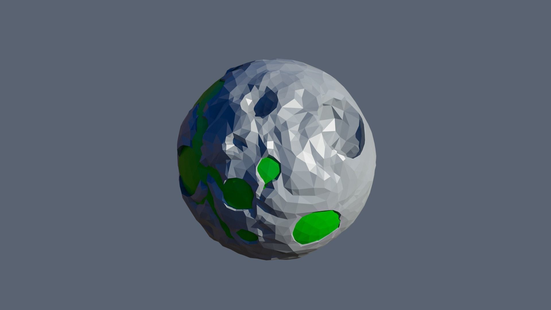 Planets Low-poly 3D model_42
