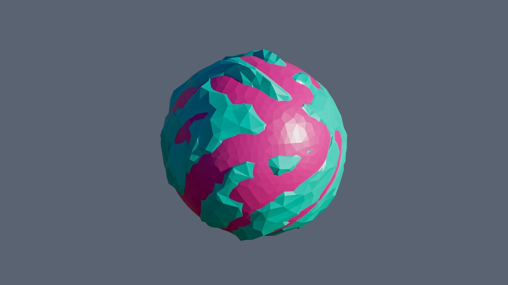 Planets Low-poly 3D model_18