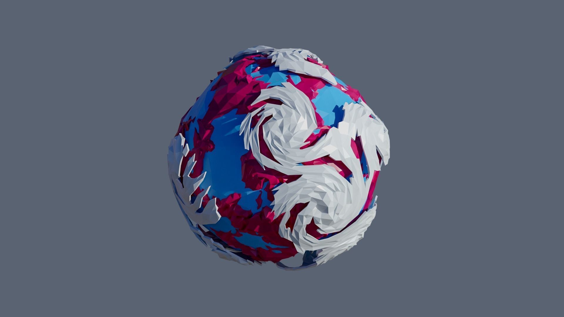 Planets Low-poly 3D model_13