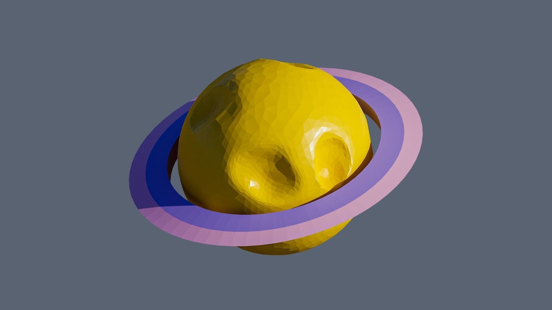 Planets Low-poly 3D model_22
