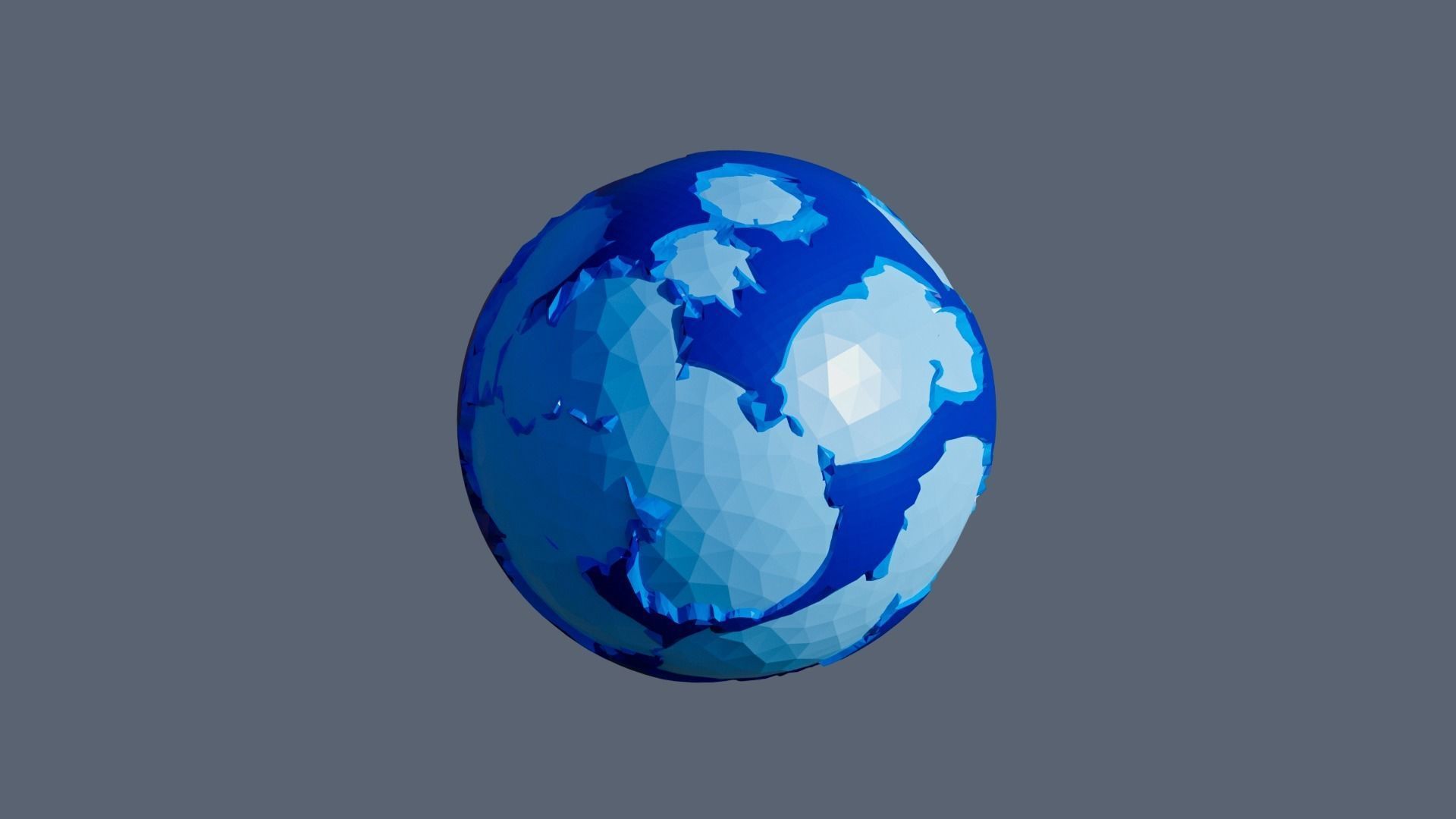 Planets Low-poly 3D model_48