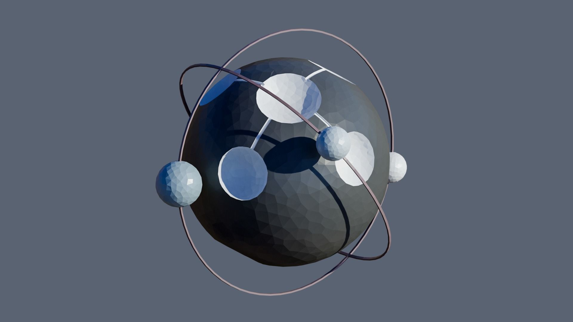 Planets Low-poly 3D model_14