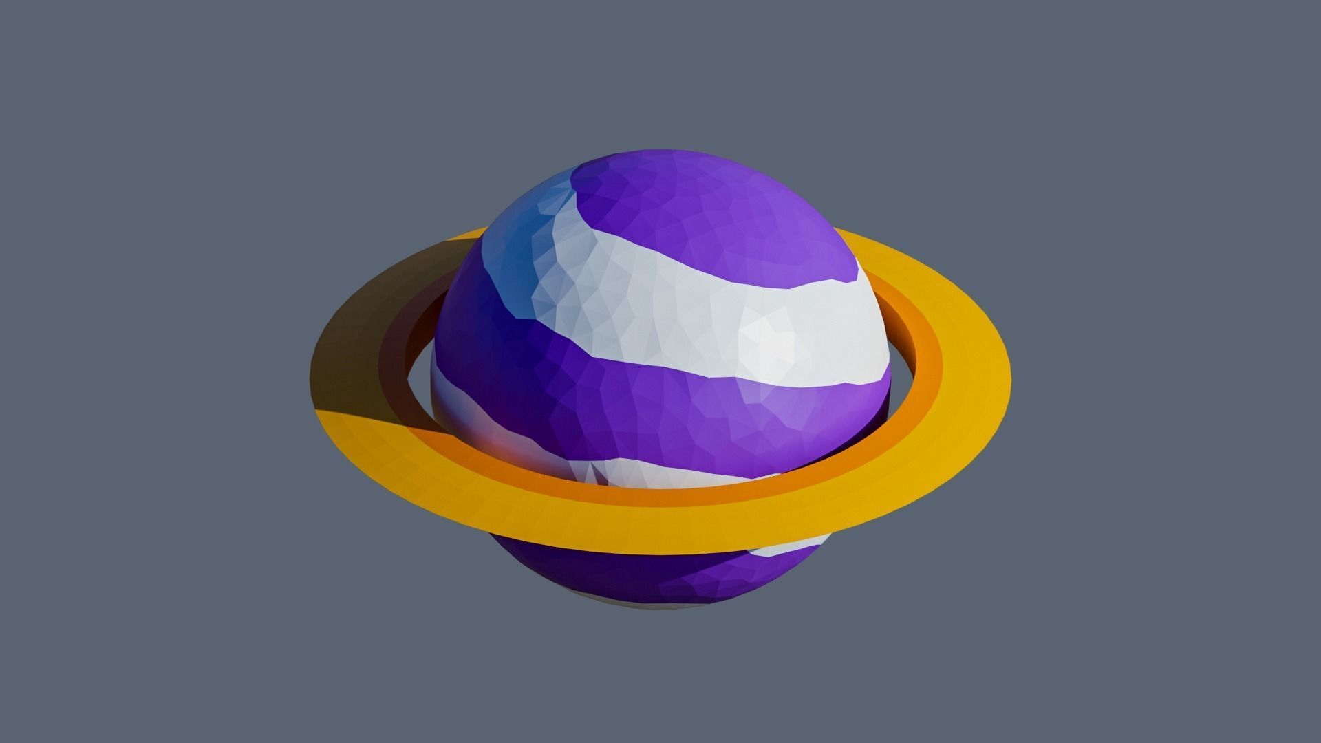 Planets Low-poly 3D model_15