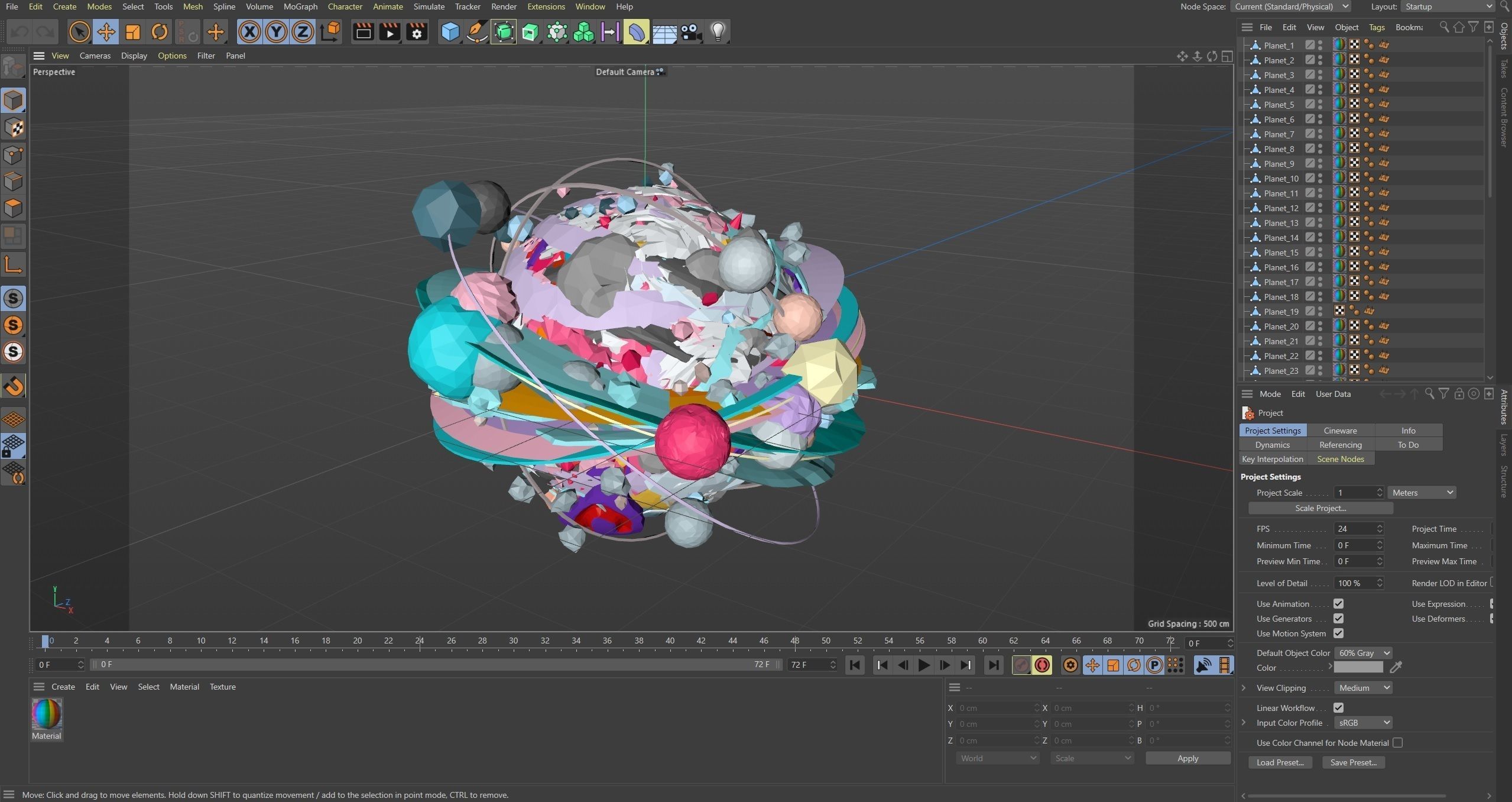 Planets Low-poly 3D model_54