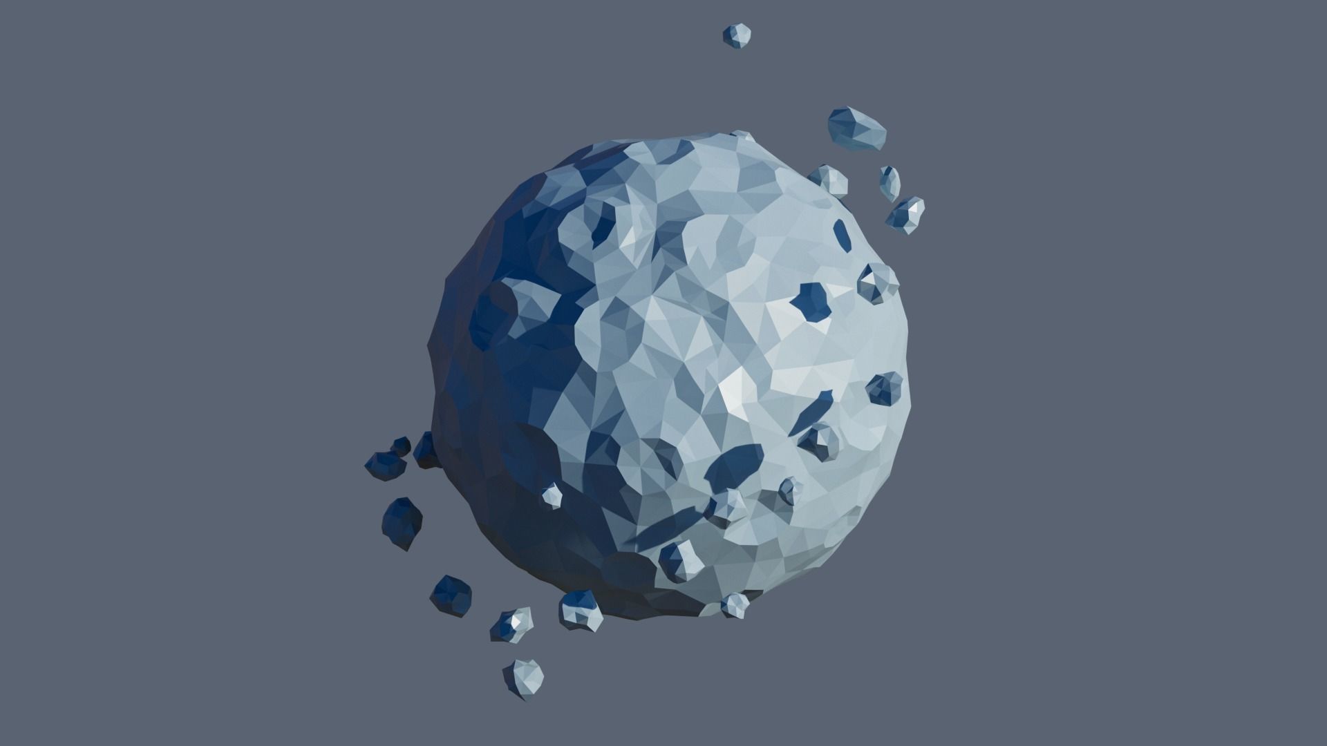 Planets Low-poly 3D model_36