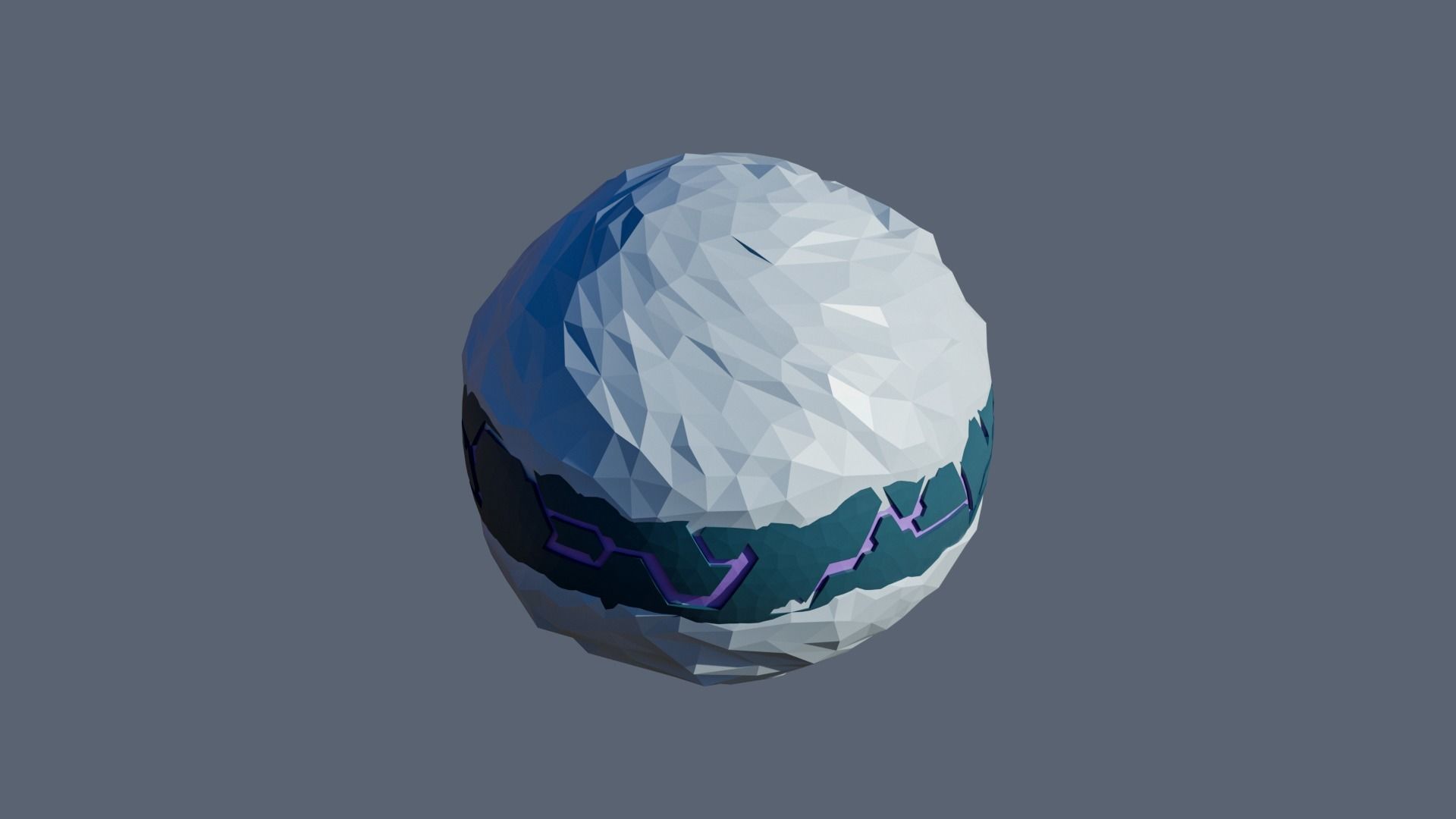 Planets Low-poly 3D model_32
