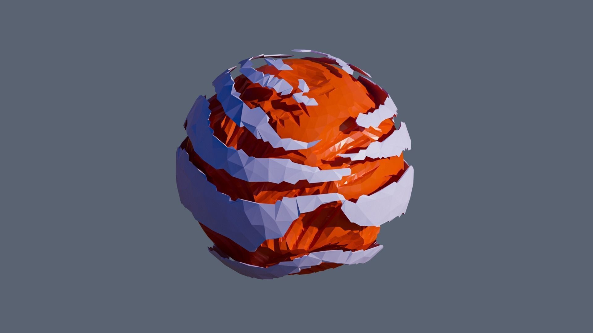 Planets Low-poly 3D model_47