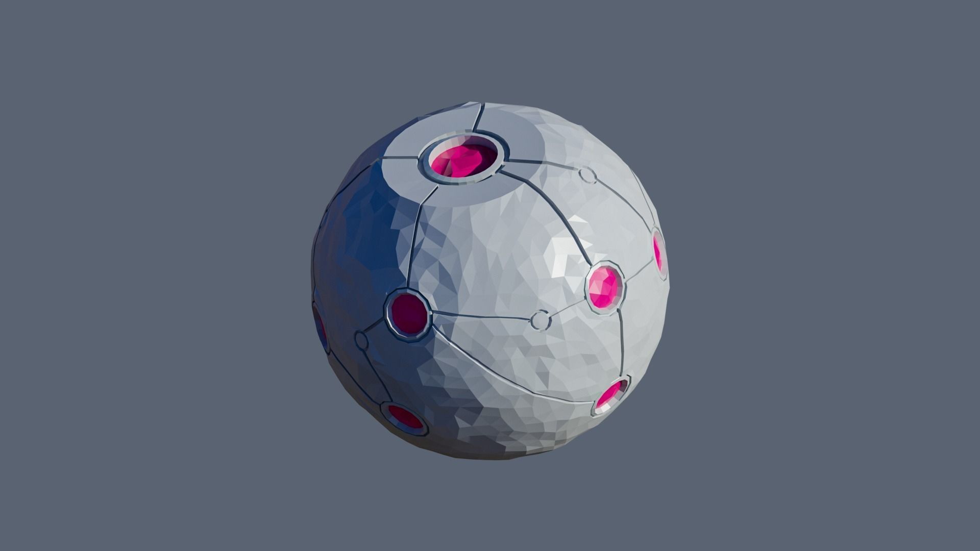 Planets Low-poly 3D model_8
