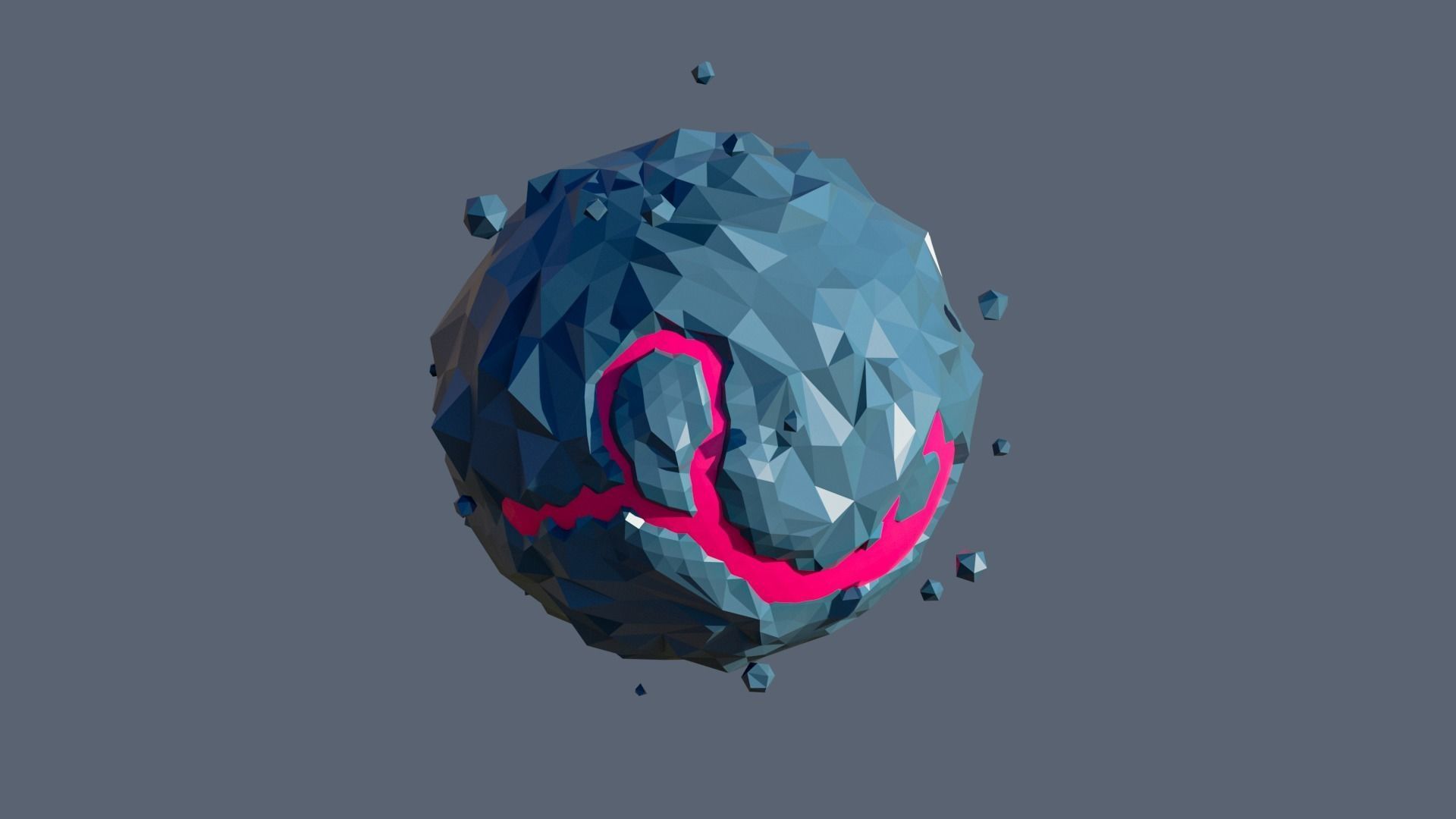 Planets Low-poly 3D model_10