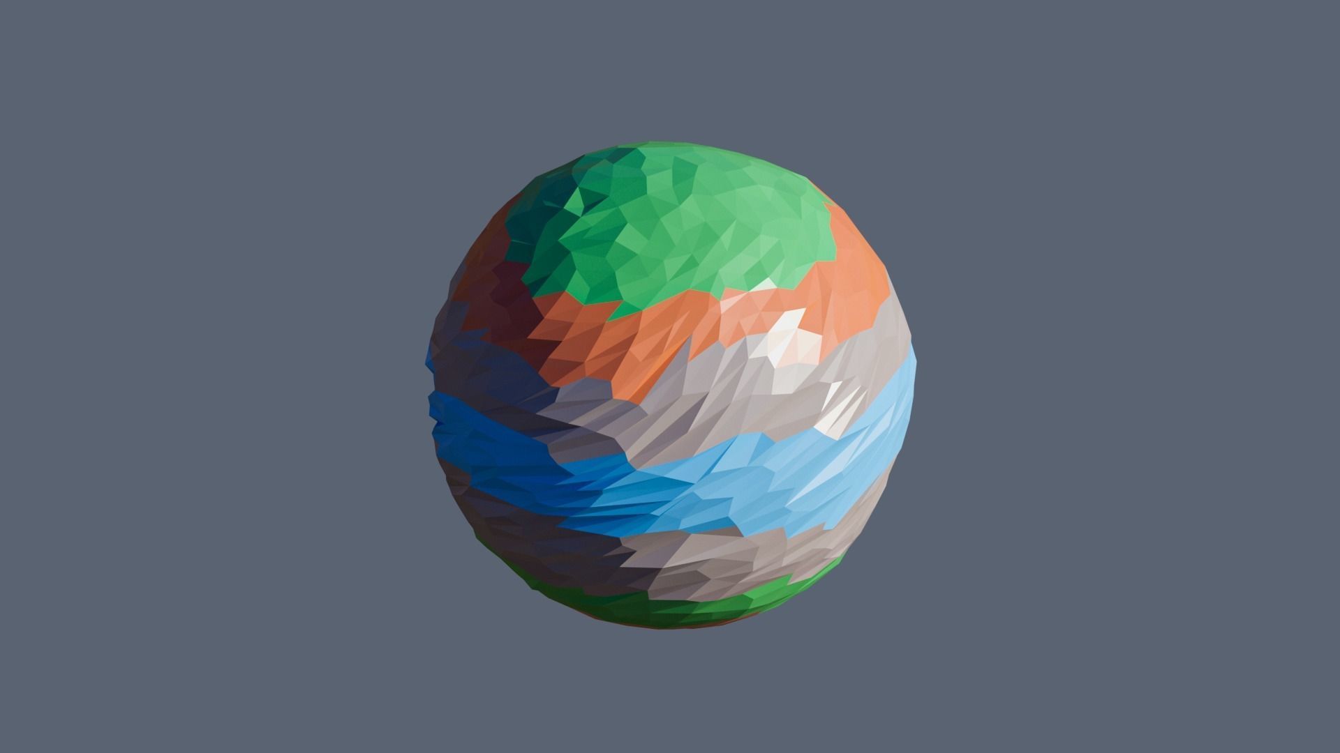 Planets Low-poly 3D model_24