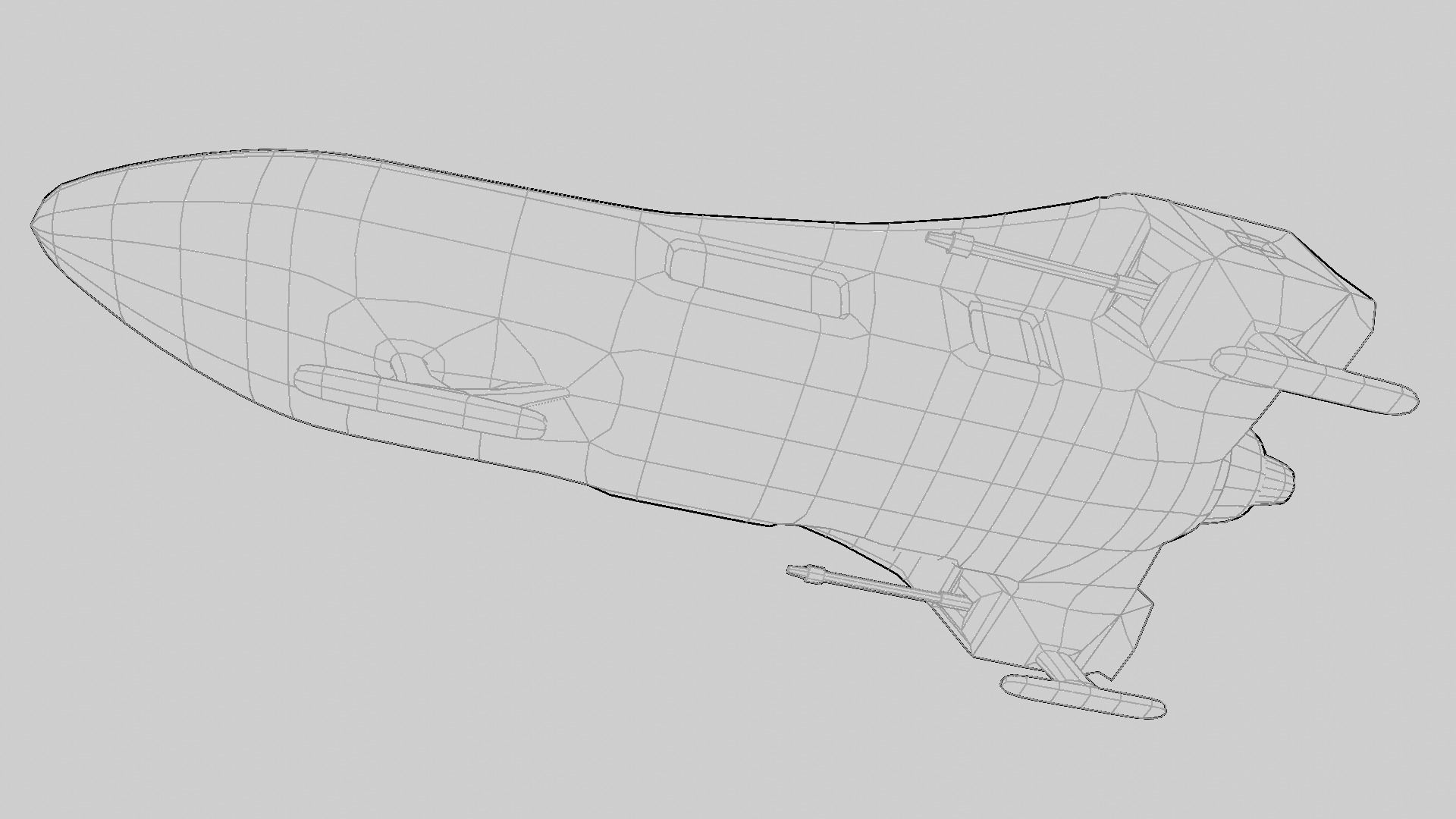 Sci-Fi Military Spaceship - Rebel G4 3D print model_23