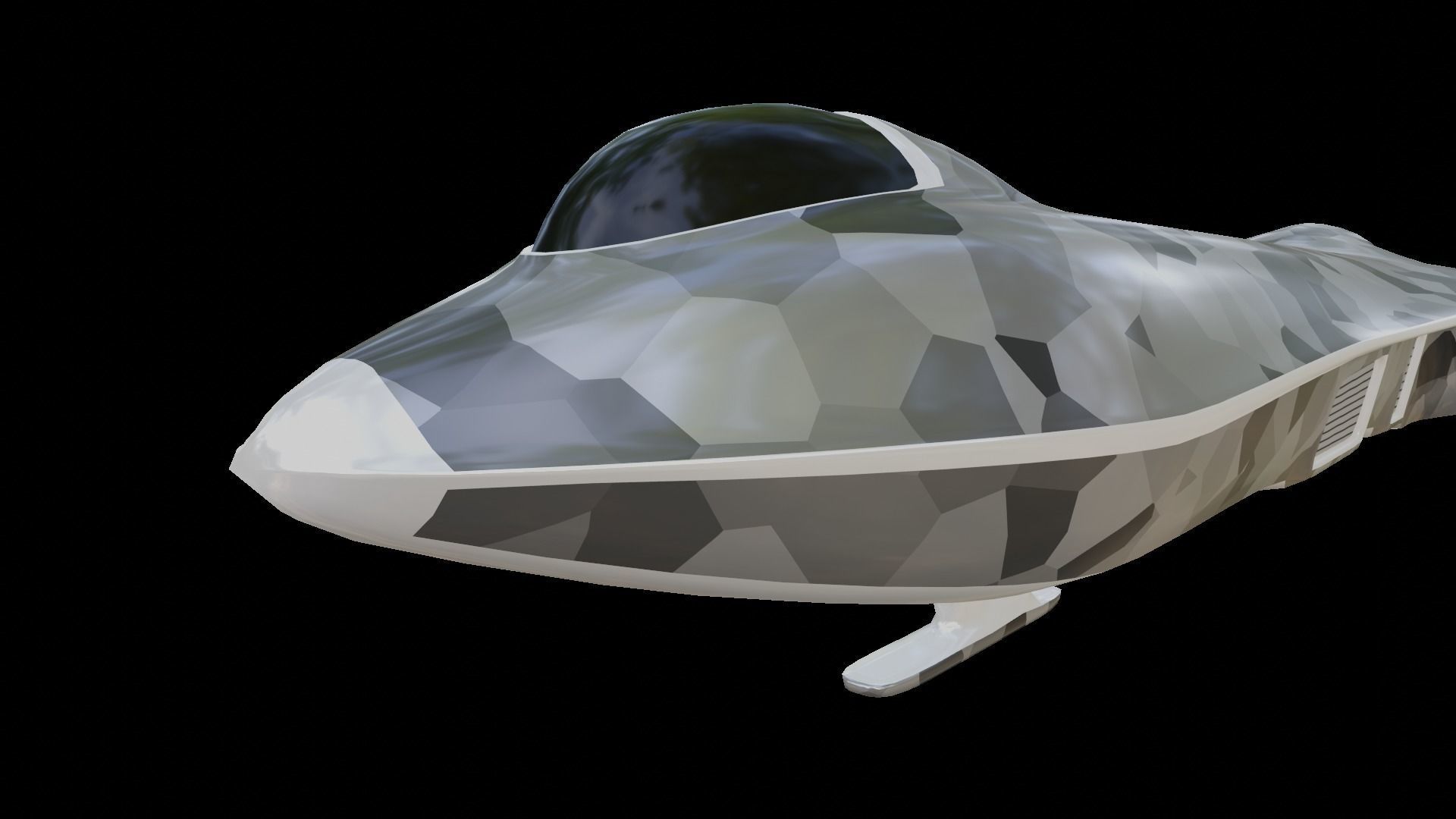 Sci-Fi Military Spaceship - Rebel G4 3D print model_2