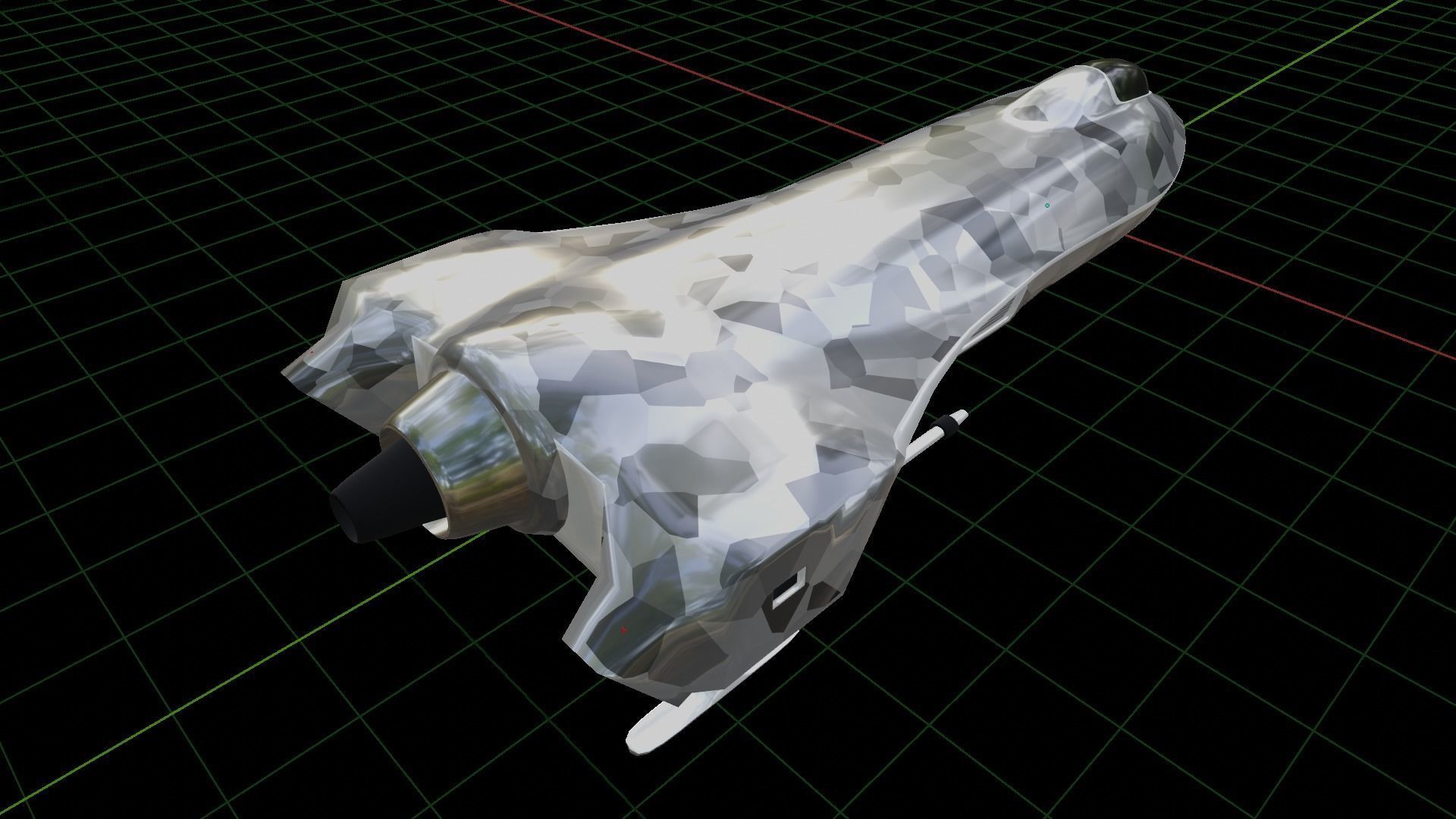 Sci-Fi Military Spaceship - Rebel G4 3D print model_9