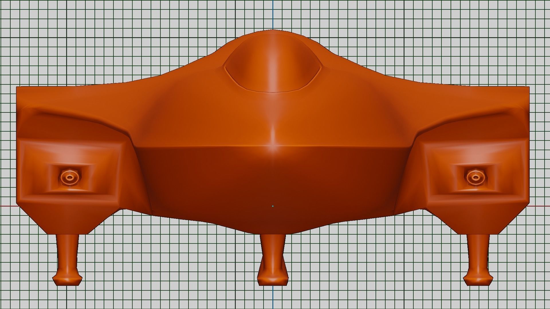 Sci-Fi Military Spaceship - Rebel G4 3D print model_18