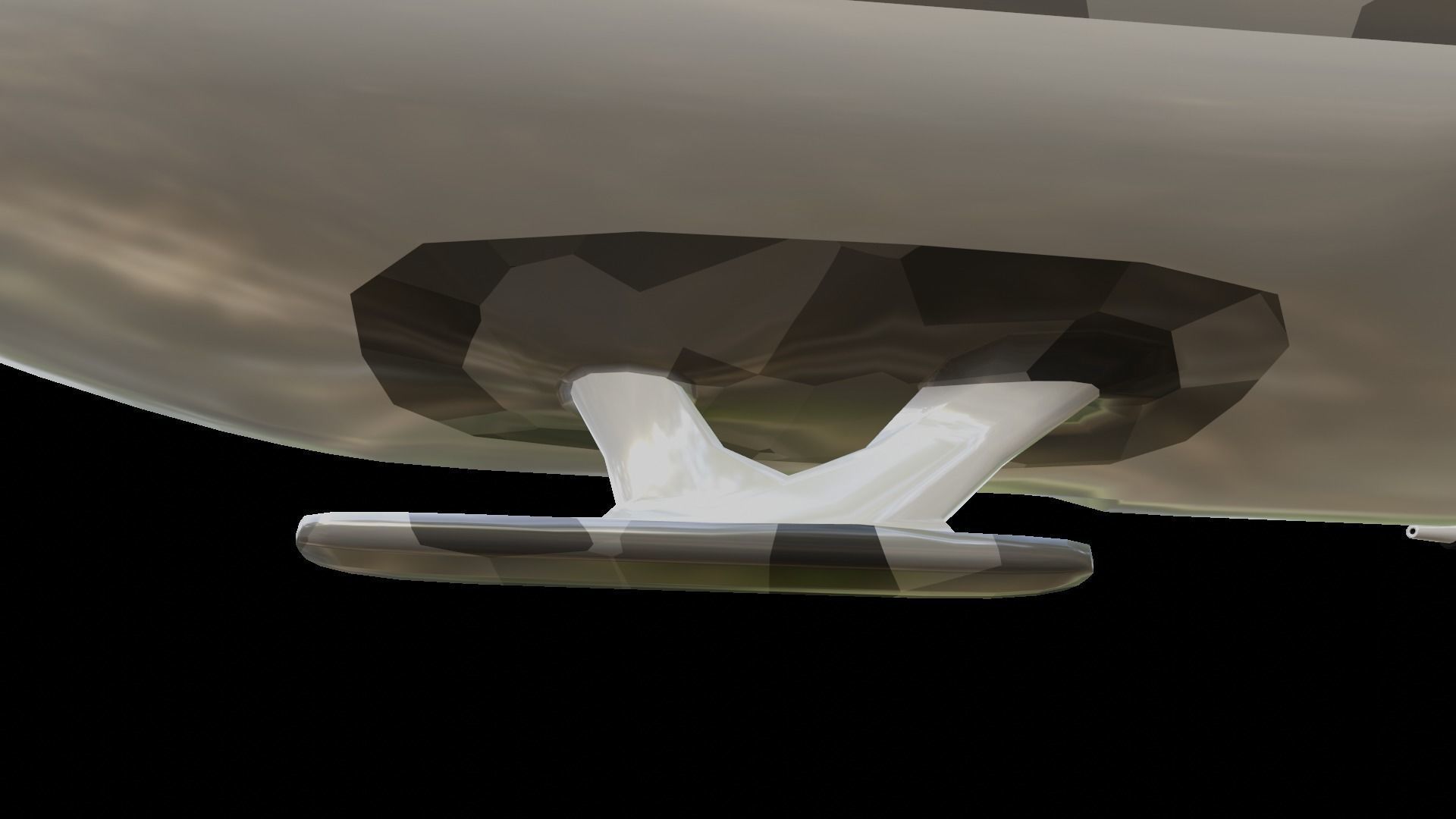 Sci-Fi Military Spaceship - Rebel G4 3D print model_3