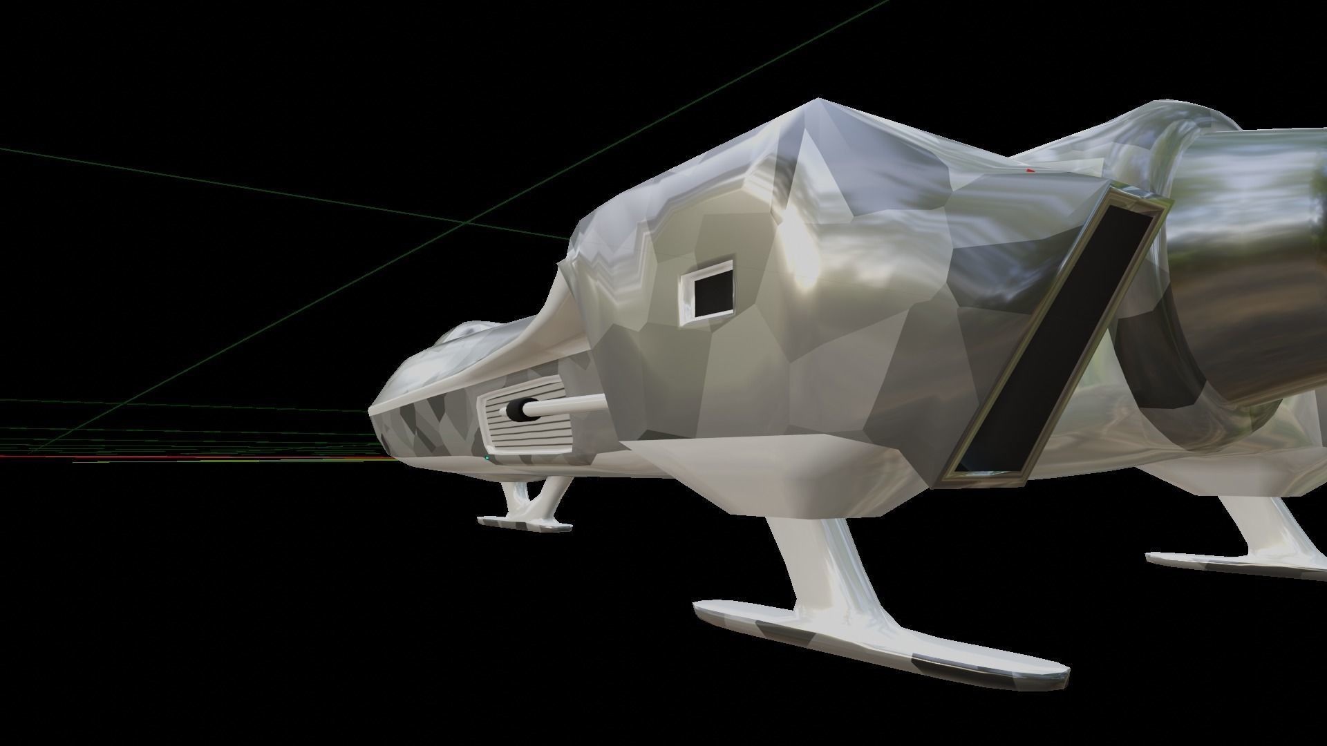 Sci-Fi Military Spaceship - Rebel G4 3D print model_7