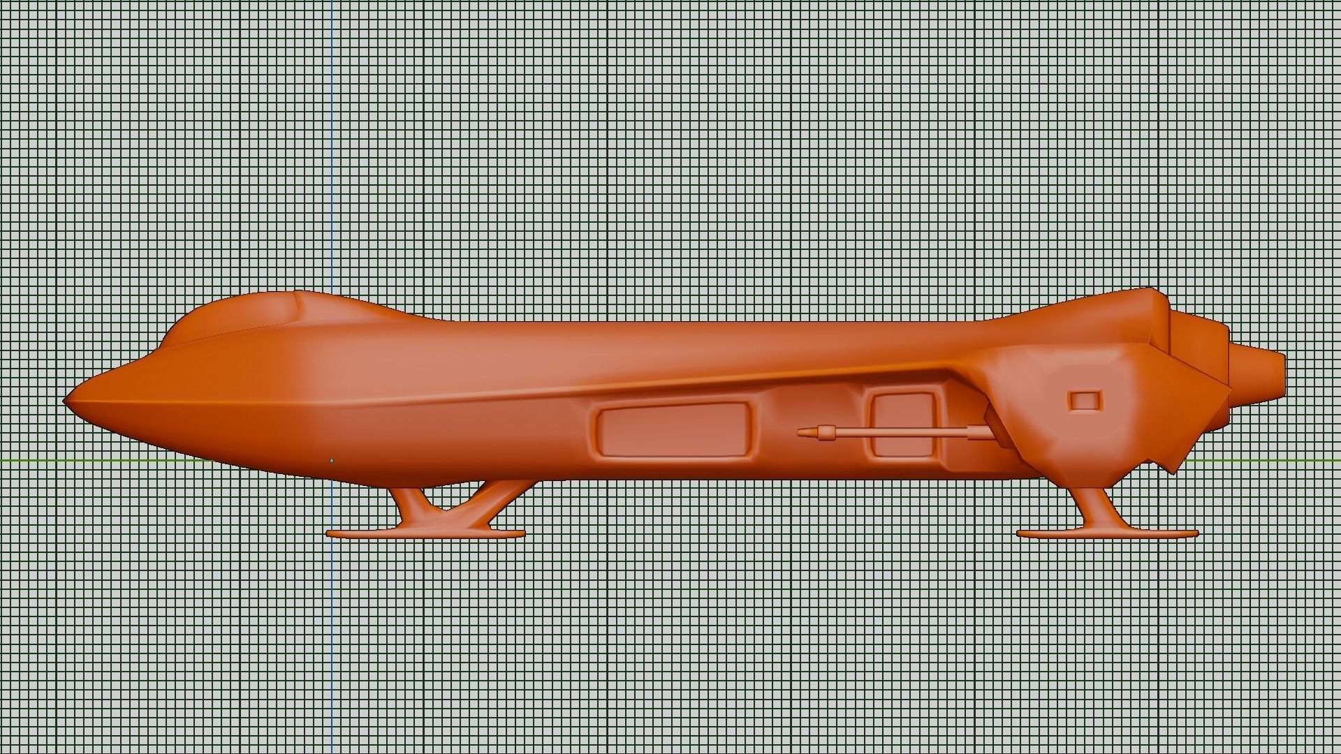 Sci-Fi Military Spaceship - Rebel G4 3D print model_21