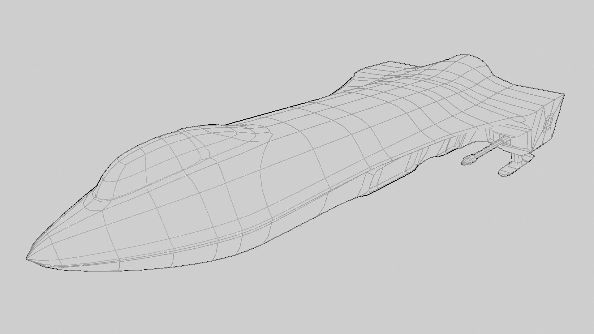 Sci-Fi Military Spaceship - Rebel G4 3D print model_22