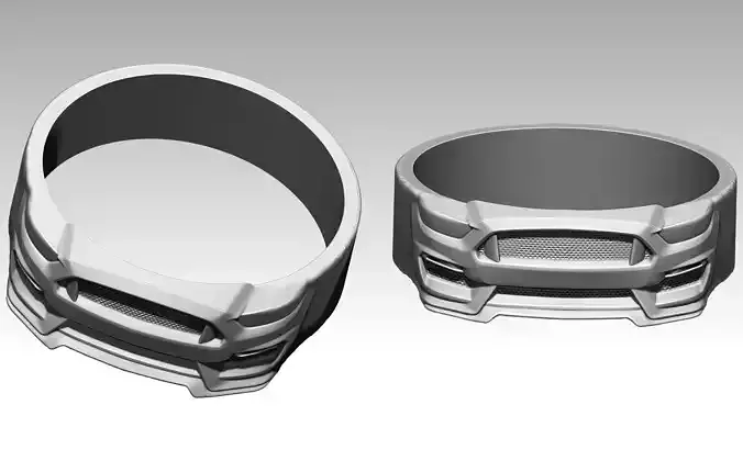 Fury Front Mustang Jewel Ring